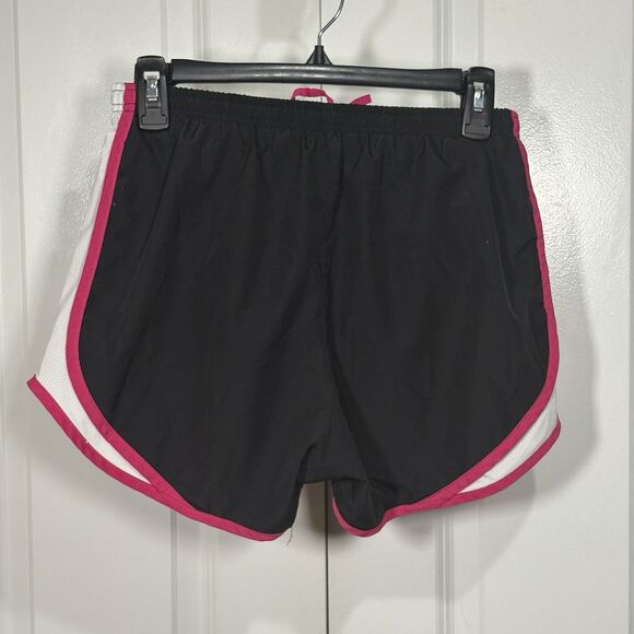 Nike Dri-Fit Tempo Running Shorts Women S Black Pink White Athletic Gym Training - Picture 2 of 7